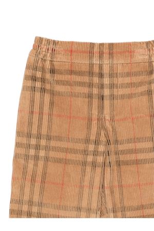 pantalone in cotone check BURBERRY KIDS | 8109048A7028